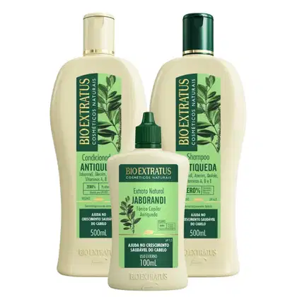 Imagem do produto Kit Bio Extratus Jaborandi Antiqueda Trio com Tônico (3 Produtos)