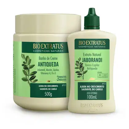Imagem do produto Kit Bio Extratus Jaborandi Antiqueda Duo com Tônico (2 Produtos)