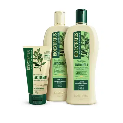 Imagem do produto Kit Bio Extratus Jaborandi Antiqueda Trio Finalização (3 Produtos)