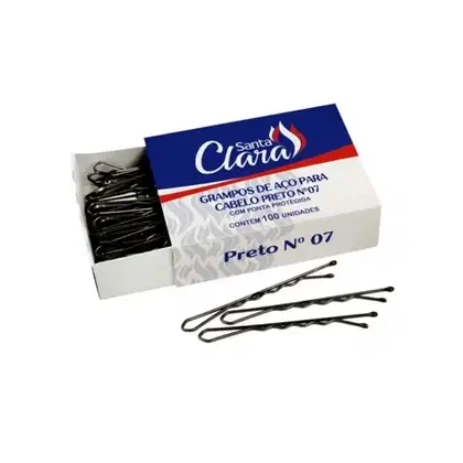 Imagem do produto Santa Clara Preto Nº7 - Grampos De Cabelo (100 Unidades)
