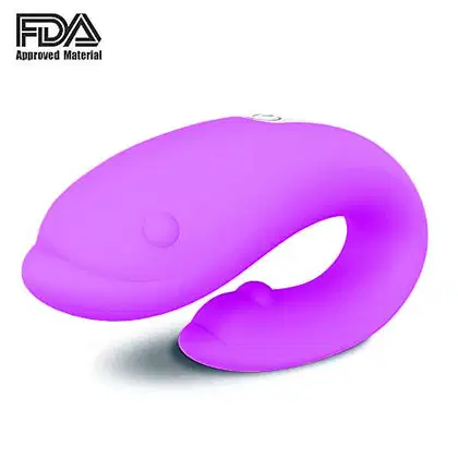 Imagem do produto Vibrador de Casal Recarregável Golfinho Winter - Roxo