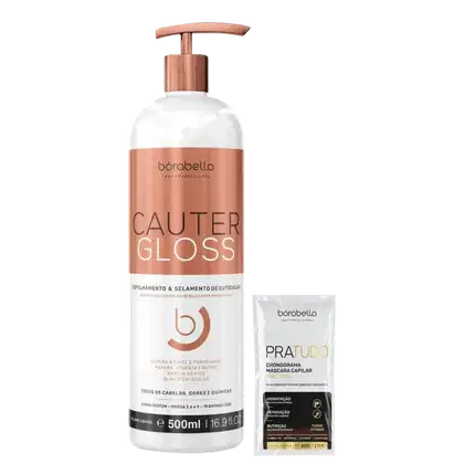 Imagem do produto Kit Borabella Cauter Gloss + Sachê PraTudo (2 Produtos)