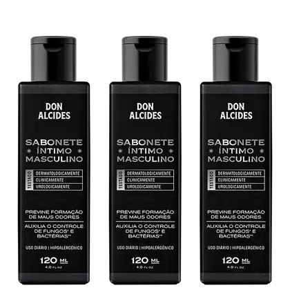 Imagem do produto 3 SABONETES INTIMO MASCULINO DON ALCIDES
