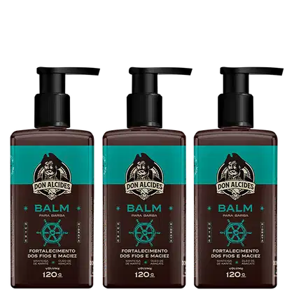 Imagem do produto 3X BALM HIDRATANTE PARA BARBA 120G CALICO JACK DON ALCIDES
