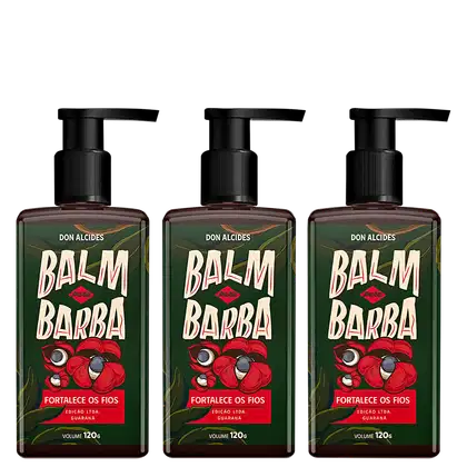 Imagem do produto 3X BALM HIDRATANTE PARA BARBA 120G GUARANA DON ALCIDES