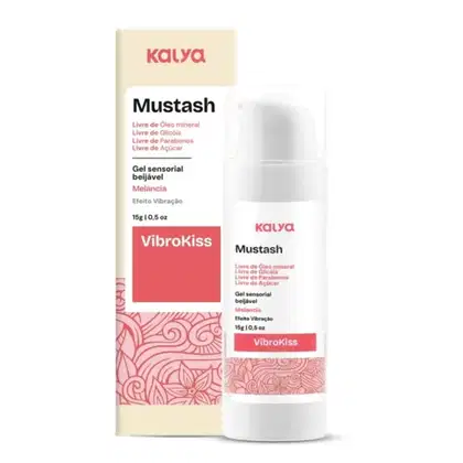 Imagem do produto Gel Beijável Mustash VibroKiss Sabor:Melancia