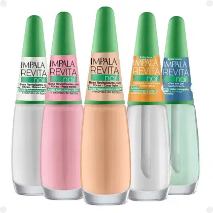 Imagem do produto Kit Impala Revita Nail Base + Diurno e Noturno Com 5