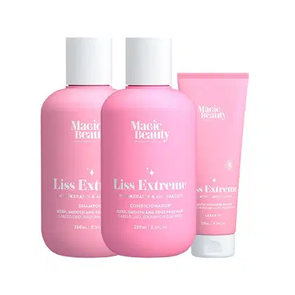 Imagem do produto Kit Magic Beauty Liss Extreme -  Shampoo 250ml e Condicionador 250ml e Selador de Queratina 120ml