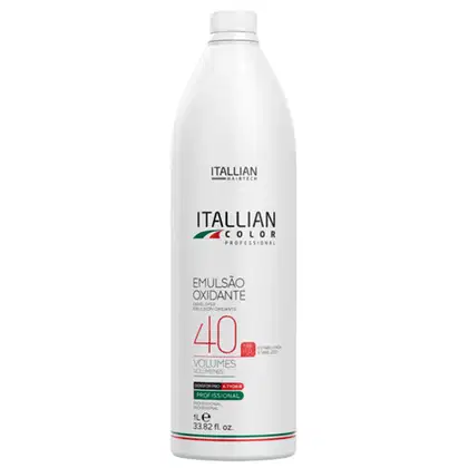 Imagem do produto Itallian Hairtech Color Professional - Emulsão Oxidante Estabilizada 40 Volumes 1L