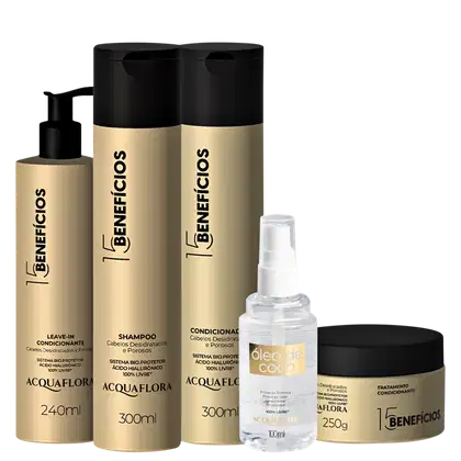 Imagem do produto Kit Acquaflora 15 Benefícios Cuidado Completo (5 Produtos)