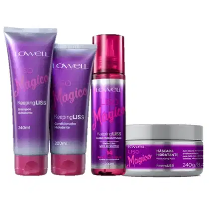 Imagem do produto Kit Lowell Liso Mágico Keeping Liss (4 Produtos)