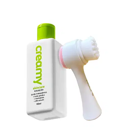 Imagem do produto Kit Creamy Skincare Ácido Tranexâmico Solução e Escova de Limpeza Facial 2 em 1 (2 produtos)