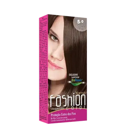 Imagem do produto Yamá Fashion Color 5 Castanho Claro - Coloração em Creme 60g