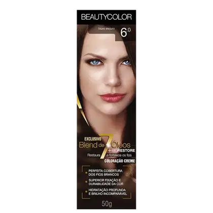 Imagem do produto BeautyColor Blend de 7 Óleos 6.0 Louro Escuro - Coloração Creme 50g