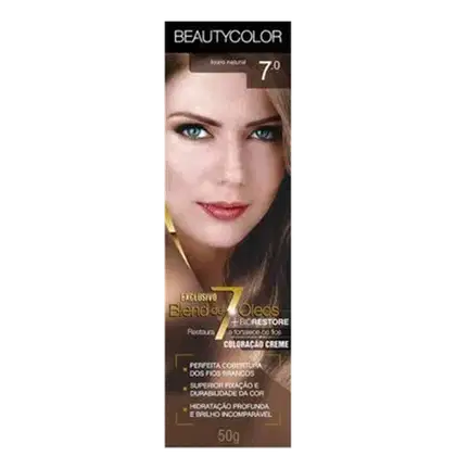 Imagem do produto BeautyColor Blend de 7 Óleos 7.0 Louro Natural - Coloração Creme 50g