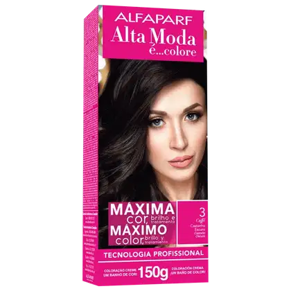 Imagem do produto Alta Moda é... Colore 3 Castanho Escuro - Coloração Permanente 150g