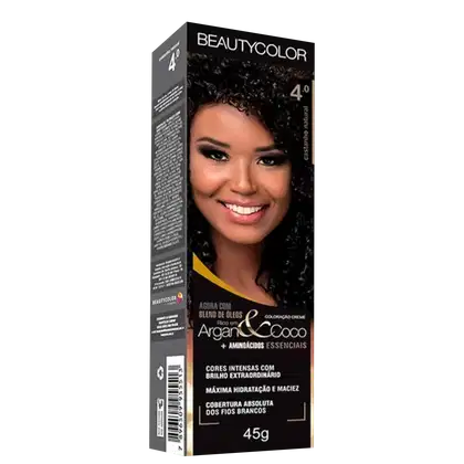 Imagem do produto BeautyColor Argan & Coco 4.0 Castanho Natural - Coloração Permanente 45g