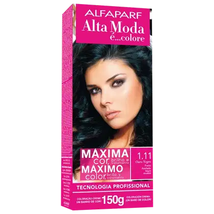 Imagem do produto Alta Moda é... Colore 1.11 Preto Azulado - Coloração Permanente 150g