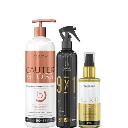 Borabella Cauter Gloss 500ml + Fluido 300ml + Elixir 60ml