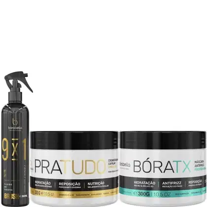 Imagem do produto Borabella Fluido 300ml + Máscara Pratudo + Bóratx 2x300g