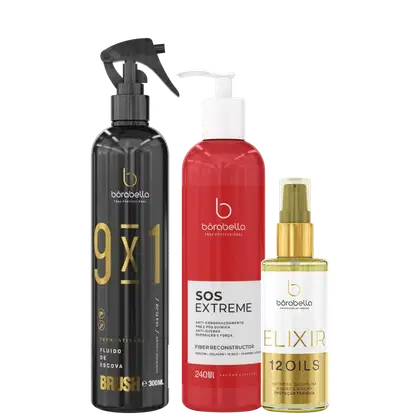 Imagem do produto Kit Borabella Brush + SOS Extreme + Óleo Elixir (3 Produtos)