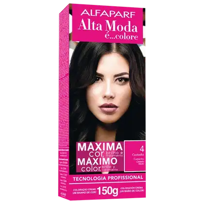 Imagem do produto Alta Moda é... Colore 4 Castanho - Coloração Permanente 150g