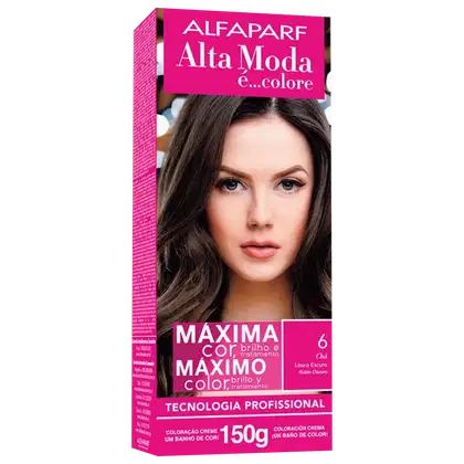 Imagem do produto Alta Moda é... Colore 6 Louro Escuro - Coloração Permanente 150g
