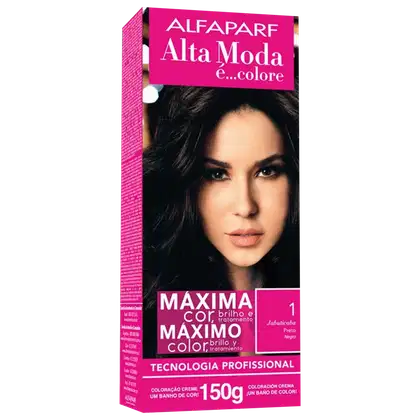 Imagem do produto Alta Moda é... Colore Jabuticaba 1 Preto - Coloração Permanente 150g