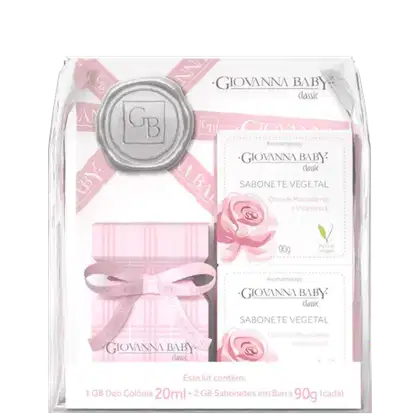 Imagem do produto Kit Giovanna Baby Classic com Colônia e Sabonetes vegetal