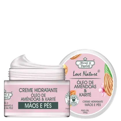 Imagem do produto Flores e Vegetais Óleo de Amêndoas - Creme para Mãos e Pés 250g