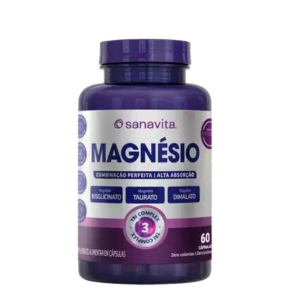 Imagem do produto Magnésio Tri Complex Sanavita 60 Cápsulas