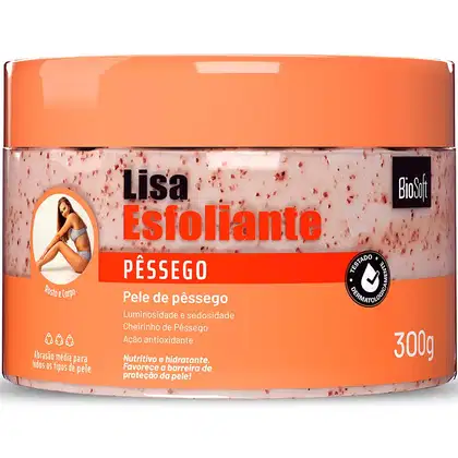 Esfoliante Corporal Lisa Pêssego Bio Soft