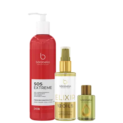 Imagem do produto Kit Borabella SOS Elixir Argan Oil (3 Produtos)