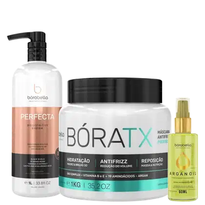 Imagem do produto Kit Borabella Perfecta Argan BoraTX (3 Produtos)