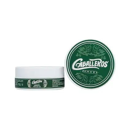 Pomada Modeladora Caballeros Mannish. Volumetria de 120g.