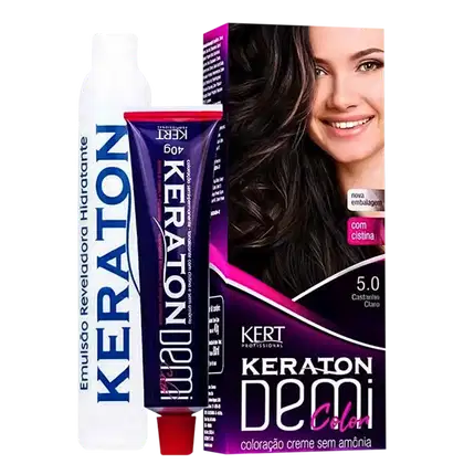 Imagem do produto Keraton Demi Color 5.0 Castanho Claro - Tonalizante 40g