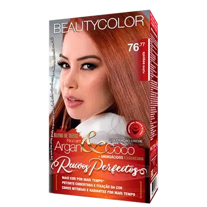 Imagem do produto BeautyColor Ruivos Perfeitos 76.77 Ruivo Sequoia - Coloração Permanente