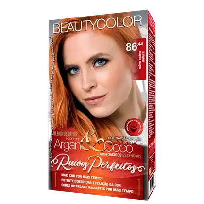 Imagem do produto BeautyColor Ruivos Perfeitos 86.44 Ruivo Cobre Natural - Coloração Permanente