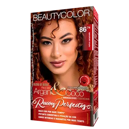 Imagem do produto BeautyColor Ruivos Perfeitos 86.74 Ruivo Caramelo - Coloração Permanente