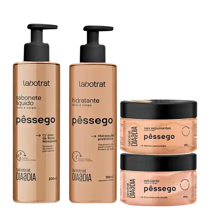 Imagem do produto Kit Banho Perfumado Pêssego Labotrat Dia A Dia Corpo E Rosto