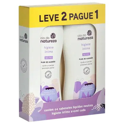 Imagem do produto Kit CIA DA NATUREZA Neutro - Sabonete Íntimo 2x210ml