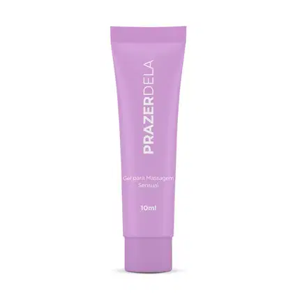 Gel para Massagem A Sós Prazer Dela, 10ml.