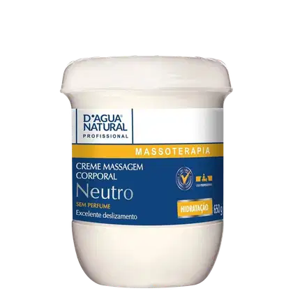 Imagem do produto D'agua Natural Neutro - Creme de Massagem 650g