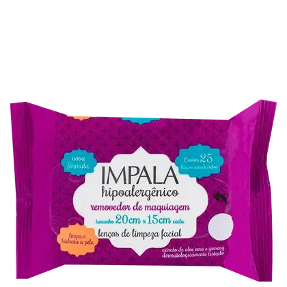 Imagem do produto Impala - Lenço Demaquilante Facial (25 Unidades)