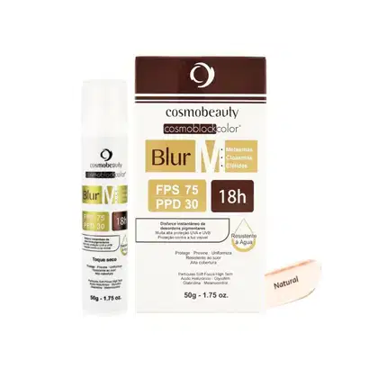 Imagem do produto Cosmobeauty Blur M FPS 75 PPD 30 Natural - Protetor Solar com Cor 50g