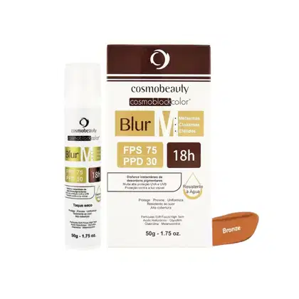 Imagem do produto Cosmobeauty Blur M FPS 75 PPD 30 Bronze - Protetor Solar com Cor 50g