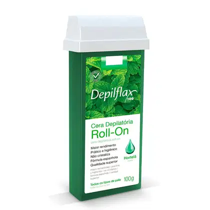 Imagem do produto Depilflax Hortelã Refil - Cera Depilatória Roll-On 100g