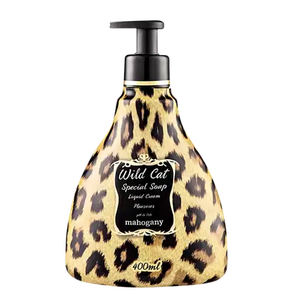 Sabonete Líquido Corporal Mahogany Wild Cat, 400ml.