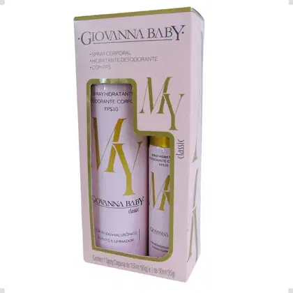 Imagem do produto Kit Spray Giovanna Baby Desodorante Corporal Classic FPS10 Com 2
