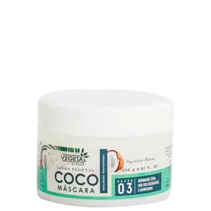 Imagem do produto Vegetal do Brasil Linha Vegetal Coco Passo 03 - Máscara Capilar 250g